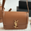 Saint Laurent Solferino Satchel Bag Tan 9 Inches