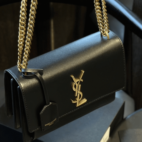 Saint Laurent Sunset Bag Black 9 Inches 442906D420W1000