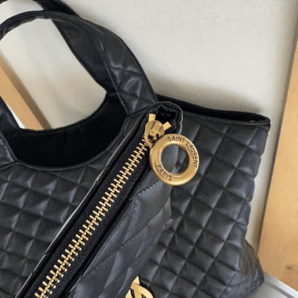 Saint Laurent Icare Maxi Shopping Bag Black 13.8 Inches 698651Aaang1000