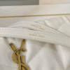 Saint Laurent Loulou Puffer Bag White 11 Inches 5774761El079207