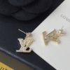 Louis Vuitton Lv Charm Drop Earrings Gold-Tone