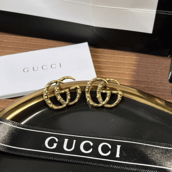 Gucci Interlocking G Small Hoop Earrings Gold-Tone