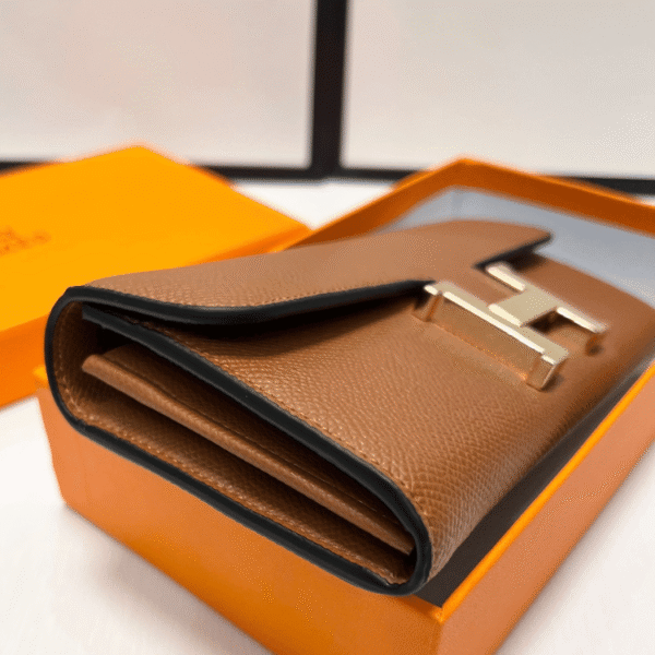 Hermès Constance Long Wallet Brown 7.5 Inches