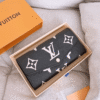 Louis Vuitton Sarah Wallet Black/Beigemonogram 7.5 Inches