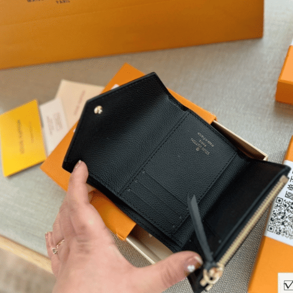 Louis Vuitton Victorine Wallet Bicolor Black/Beige 4.7 Inches M80969