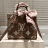 Louis Vuitton Onthego Mini Taupe Monogram 7.1 Inches