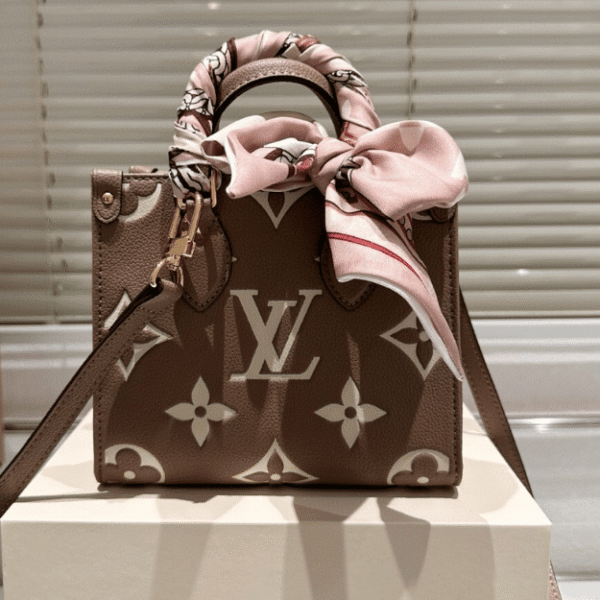 Louis Vuitton Onthego Mini Taupe Monogram 7.1 Inches