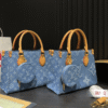 Louis Vuitton Onthego Small Denim Monogram 9.8 Inches