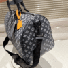 6-346 Louis Vuitton Keepall 40 Monogram Eclipse Dark Navy 15.7 Inches