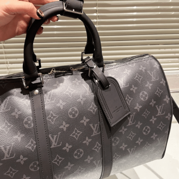 Louis Vuitton Keepall 45 Monogram Eclipse Black 17.7 Inches M40605