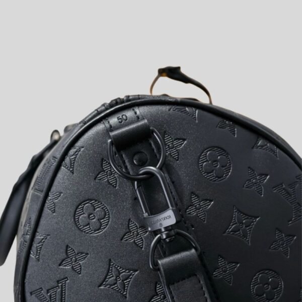 Louis Vuitton Keepall Bandoulière 50 Monogram Shadow 19.7 Inches LV M44810