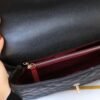 Chanel Large Flap Bag With Top Handle Black 11 Inches A92991