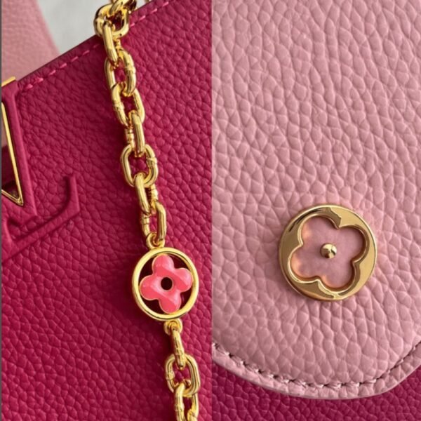 Louis Vuitton Capucines MM Bag Dark Pink 10.6 Inches M20845