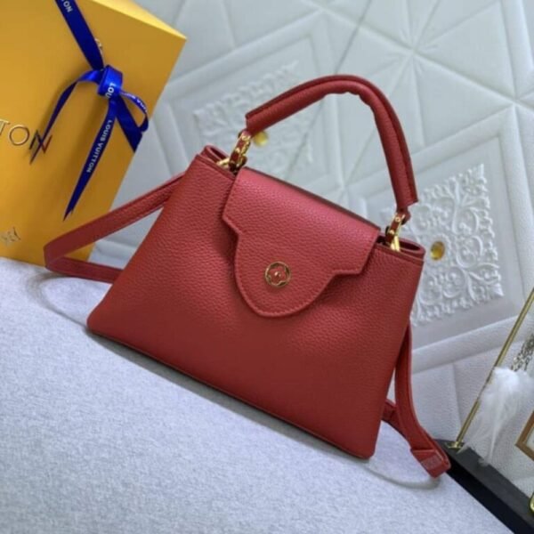 Louis Vuitton Capucines BB Bag Scarlet Red 10.6 Inches M52689
