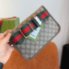 Gucci Tiger Head Gg Small Crossbody Bag Brown 8.3 Inches