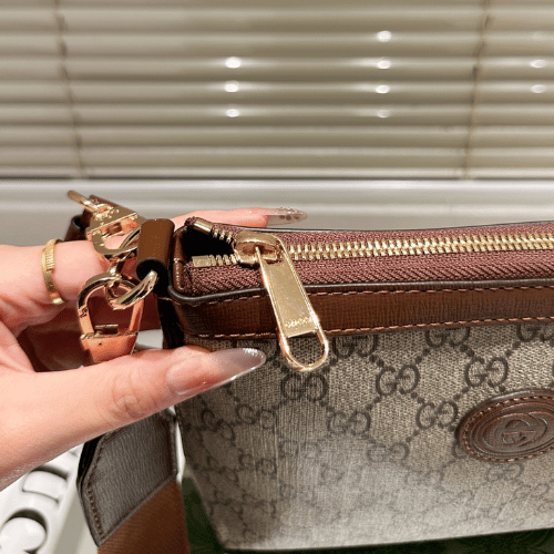 Gucci Ophidia Gg Small Camera Bag Beige 7.9 Inches
