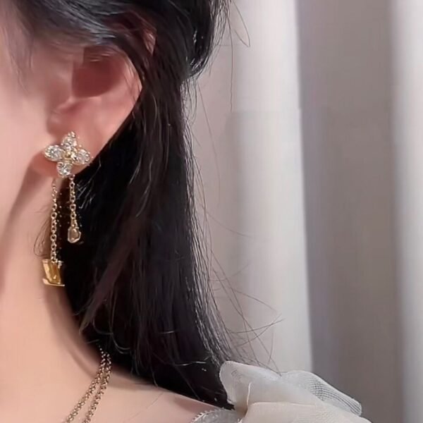Louis Vuitton Dazzle Earrings Gold M01996