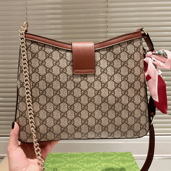 ‎Gucci Padlock Gg Supreme Shoulder Bag Beige 12.8 Inches 795113 KHNKG 8534
