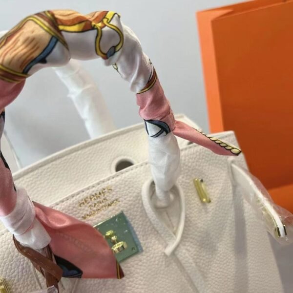 60-1.jpg Hermes Birkin 25 Gold Hardware Epsom White 25Cm