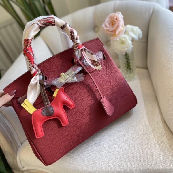Hermes Birkin 35 Togo Leather Gold Hardware Dark Red 35Cm