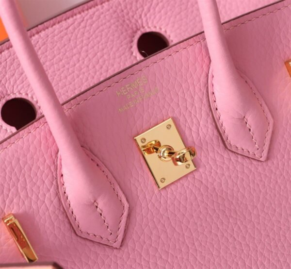 Hermes Birkin 30 Togo Leather Gold Hardware Light Pink 30Cm