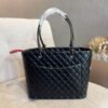 Chanel Cambon Line Medium Tote Bag In Black 11 Inches