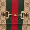 Gucci Paparazzo Medium Top Handle Bag GG Canvas Sand Brown 12.6 Inches
