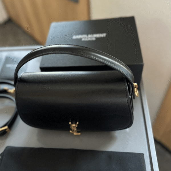 Saint Laurent Voltaire Shoulder Bag Black 9.4 Inches 7876710SX0W1000