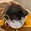 Chanel Large Flap Bag With Top Handle Shiny And Gold Tone Metal Beige Black 11.4 Inches As5637 B20827 U1536