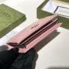 Gucci Gg Marmont Small Wallet Pastel Pink 4.5 Inches 466492 Dtd1T 5909