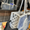 Louis Vuitton Onthego Tote Bag Light Blue / White 15.7 Inches