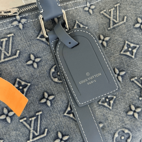 Louis Vuitton Keepall 50 Denim Monogram Blue 20 Inches