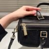 Gucci Small Jumbo GG Canvas Duffle Bag Black 11.8 Inches
