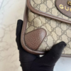 Gucci Neo Vintage GG Supreme Messenger Bag Brown Canvas Leather brown small