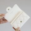 Chanel Classic Card Holder Wallet White 4.2 Inches AP0214 B10583 10601