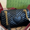 Gucci Gg Marmont Mini Matelassé Shoulder Bag Black 6.5 Inches