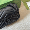 Gucci Gg Marmont Mini Belt Bag Black 6.5 Inches
