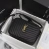 7-30 Saint Laurent Lou Camera Bag In Quilted Black Gold Leather 9 Inches 612544Dv7071000
