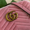 Gucci Gg Marmont Velvet Camera Bag Pink 9.4 Inches