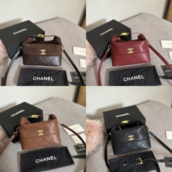 Chanel Clutch With Chain Quilted Black 7.5 Inches