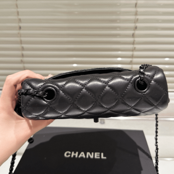 Chanel Classic Square Mini Flap Bag Black 7.9 Inches