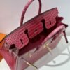 [Premium Quality] – Hermès Birkin Bag Fuchsia Crocodile 11.8 Inches