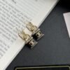 Chanel Padlock Drop Earrings With Black Enamel ABG000 B20851 U1561