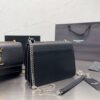 Saint Laurent Sunset Medium In Smooth Leather Black 9.8 Inches