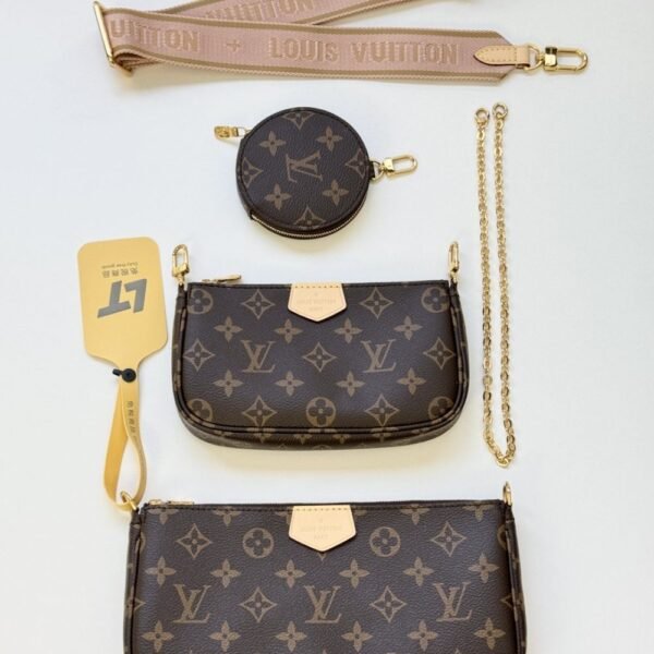 [Premium Quality] – Louis Vuitton Multi Pochette Accessoires Rose Clair 9.4 Inches M44840