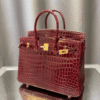 Hermès Birkin Bag Red Crocodile 9.8 Inches