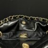 [Premium Quality] – Chanel 22 Mini Handbag Shiny Crystal Pearls Gold Tone Metal Black 7.8 Inches As3980 B10672 94305