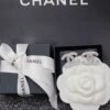 Chanel Cc Crystal Stud Earrings Metal Silver