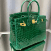 Hermès Birkin Bag Green Crocodile 9.8 Inches