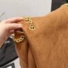 7-93 Saint Laurent Large Jamie 4.3 In Suede Brown 16.9 Inches 7424311U8P72102